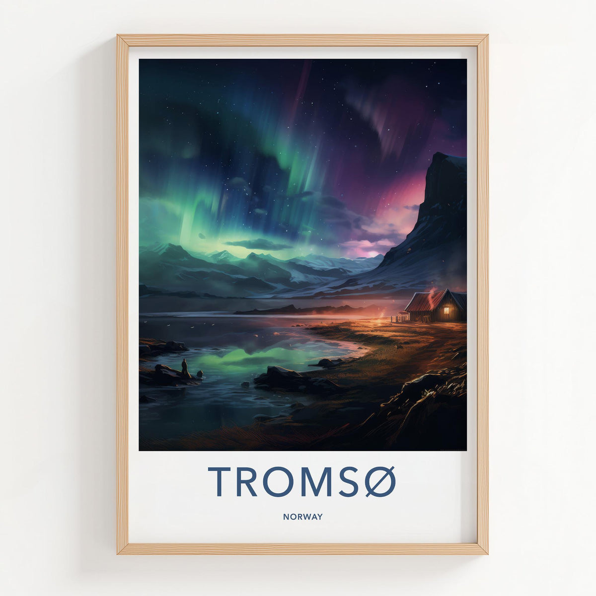 Tromsø Poster - Northern Lights Artwork