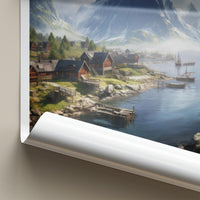 Sognefjord Poster - Norway Wall Art With Scenic Fjord Artwork
