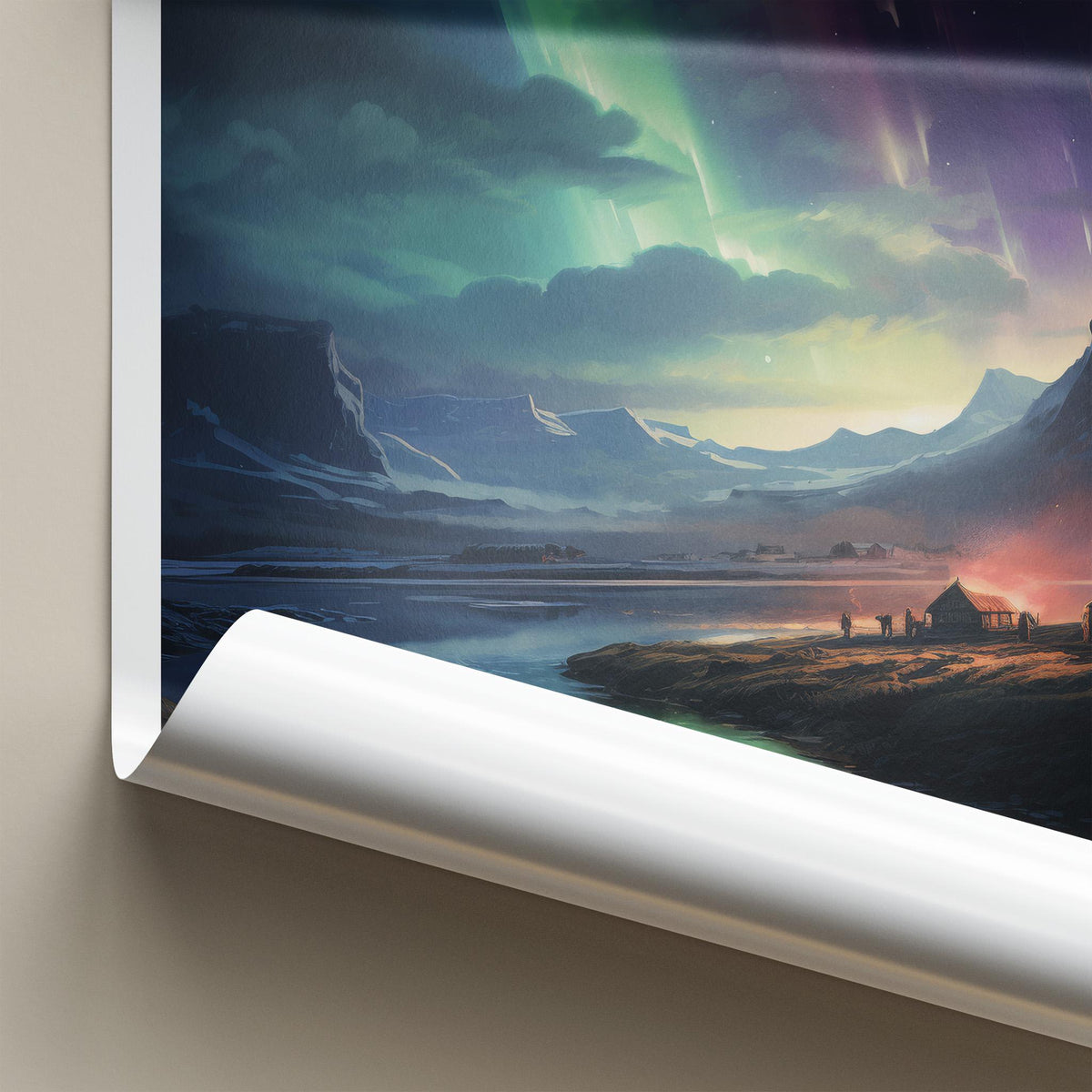 Svalbard Poster - Arctic Wall Decor Featuring Northern Lights