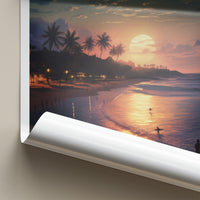 Sri Lanka Poster - Tropical Sunset Print With Palm Tree Wall Decor