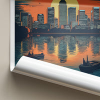 Canary Wharf Poster - London Cityscape Art