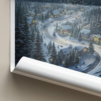 Yakutsk Poster - Cozy Cabin Wall Art Featuring Snowy Village & Winter