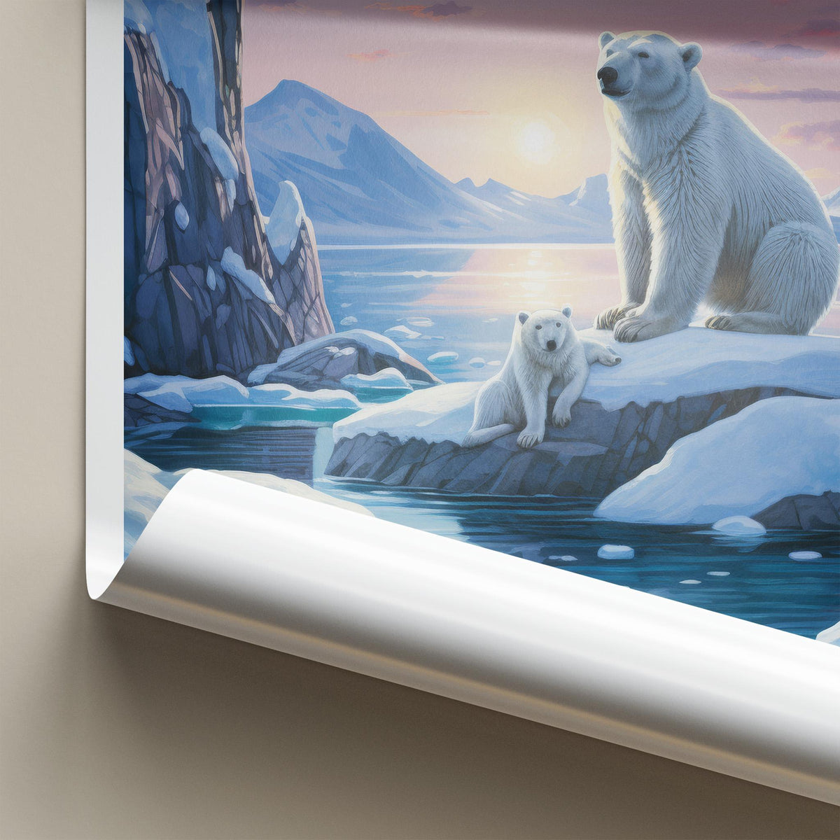 Greenland Poster - Arctic Wall Art With Majestic Polar Bears & Icy