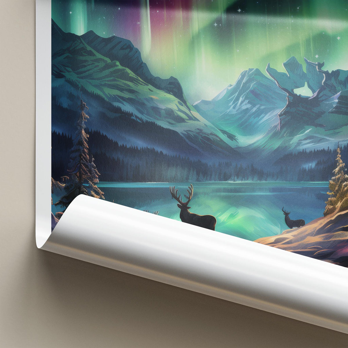 Svalbard Poster - Norway Wall Art Featuring Northern Lights