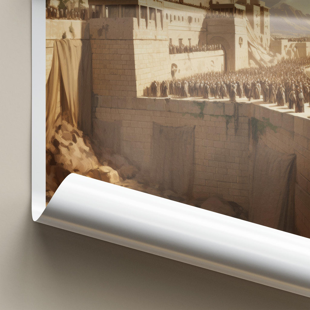 Western Wall Poster - Historic Jerusalem Art & Sacred Site Wall Decor
