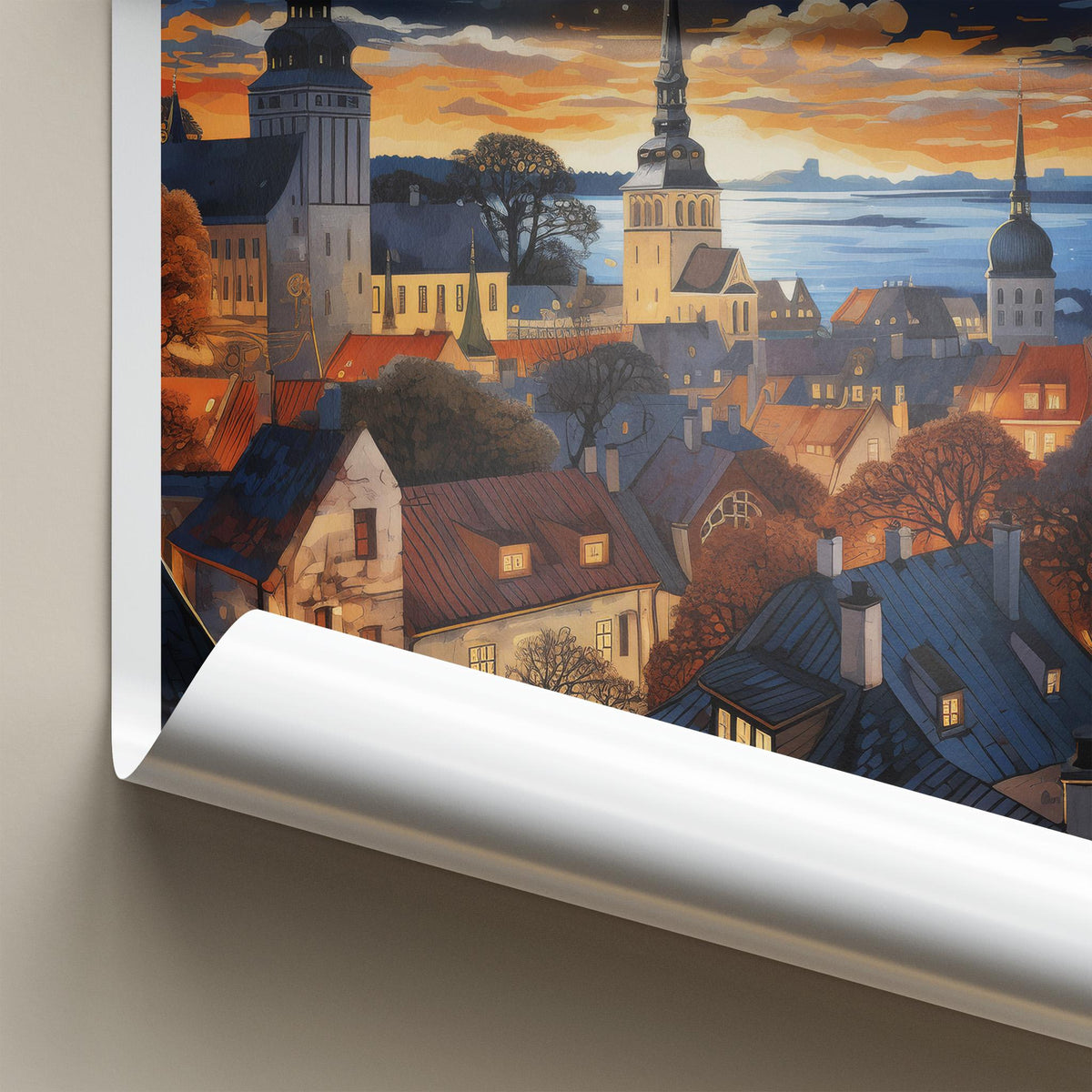 Tallinn Poster - Estonia Wall Art