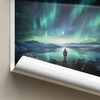 Iceland Wall Art - Hafnarfjörður Poster Featuring Northern Lights