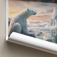 Svalbard Poster - Arctic Landscape & Polar Bear Art Print for Home