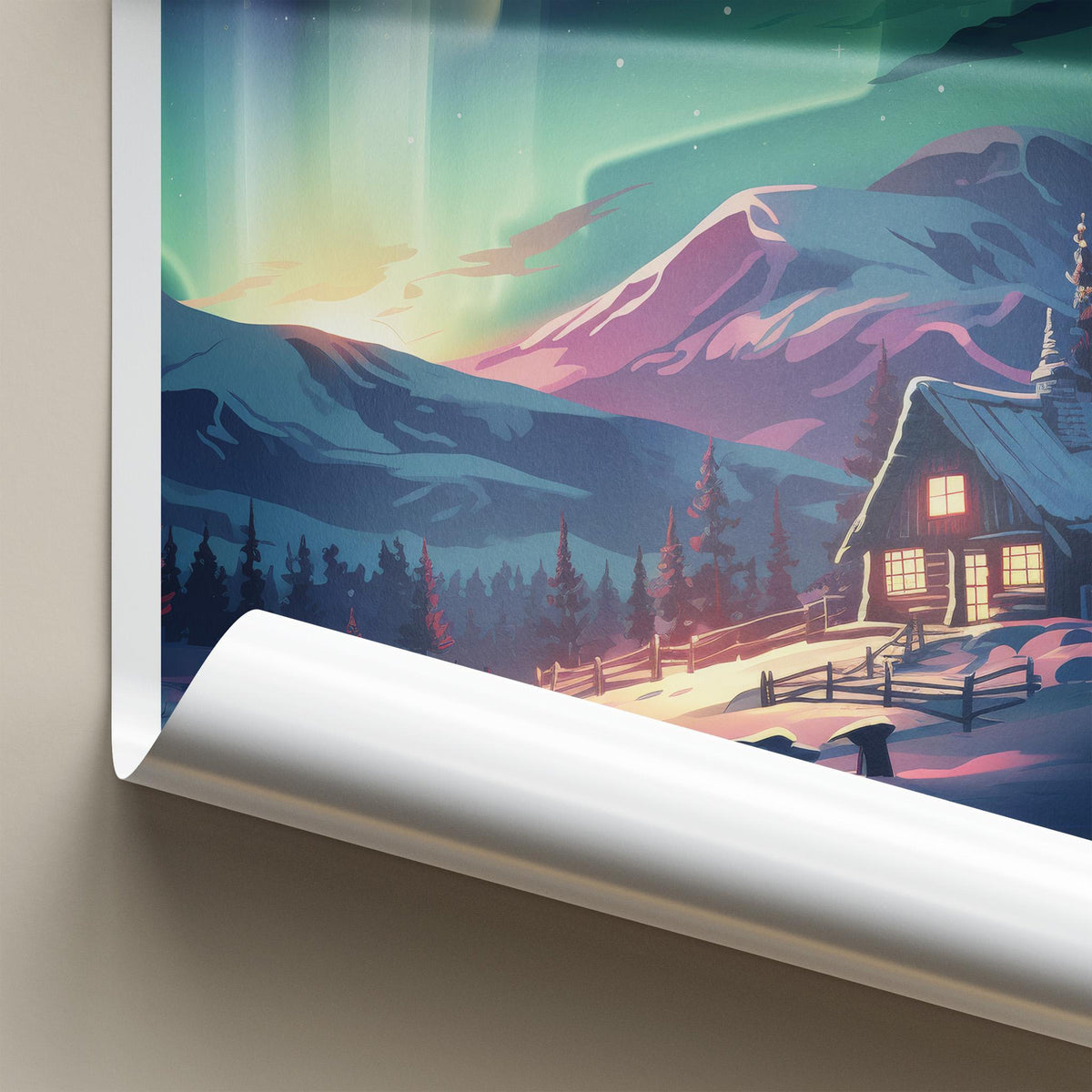 Svalbard Poster - Nordic Winter Wonderland Arctic Wall Decor Print