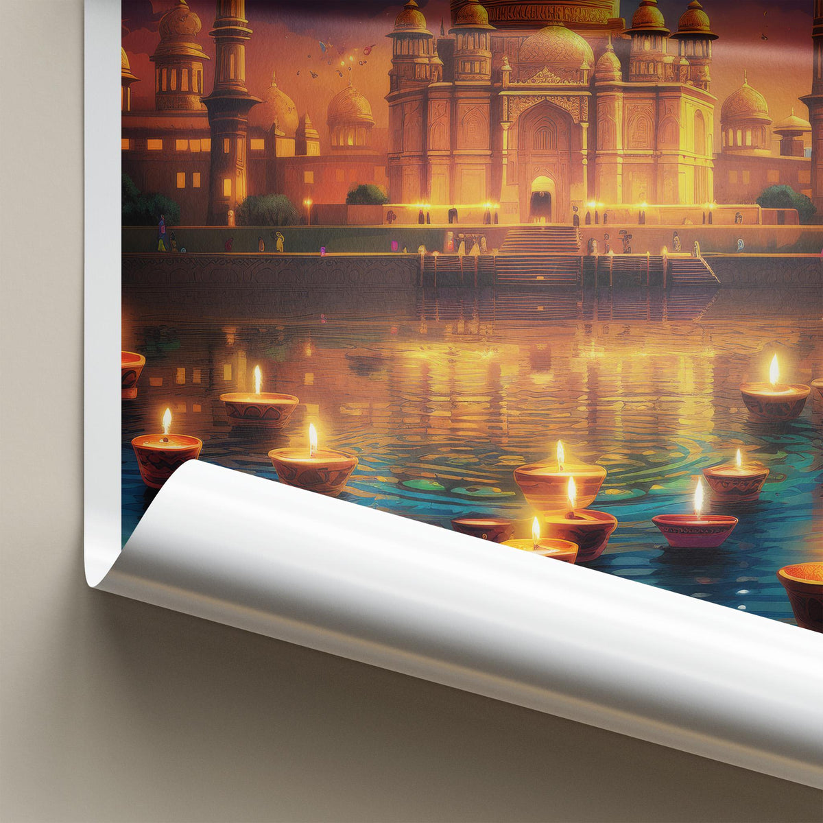 Taj Mahal Poster - India Wall Art Featuring Mughal Architecture