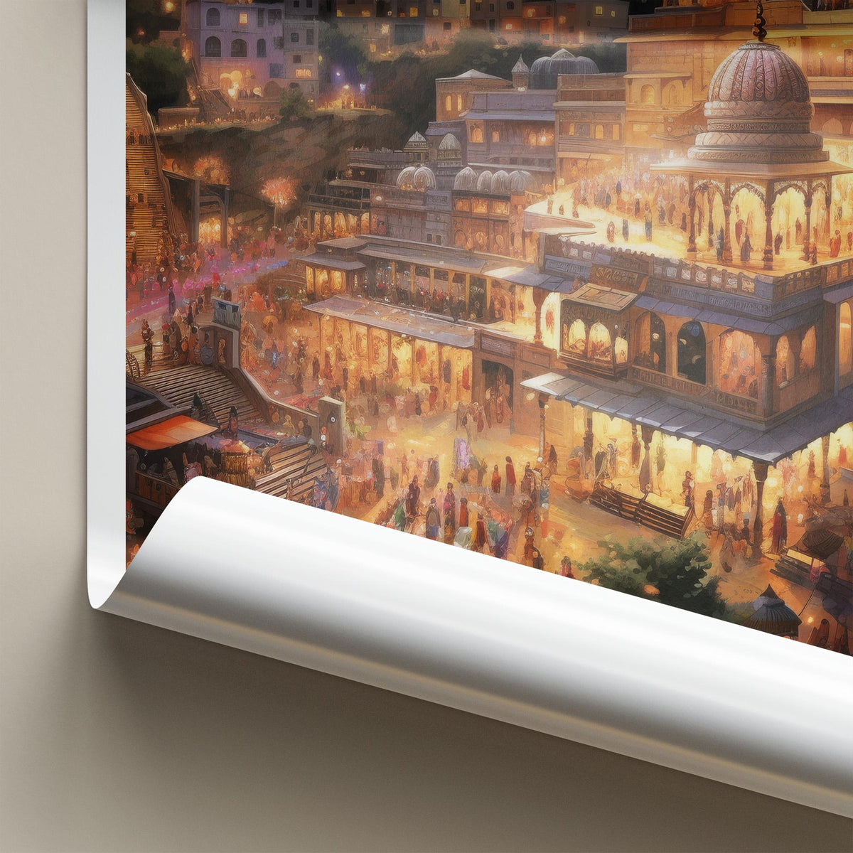 Gujarat Wall Art - Framed Cityscape Poster Featuring Indian
