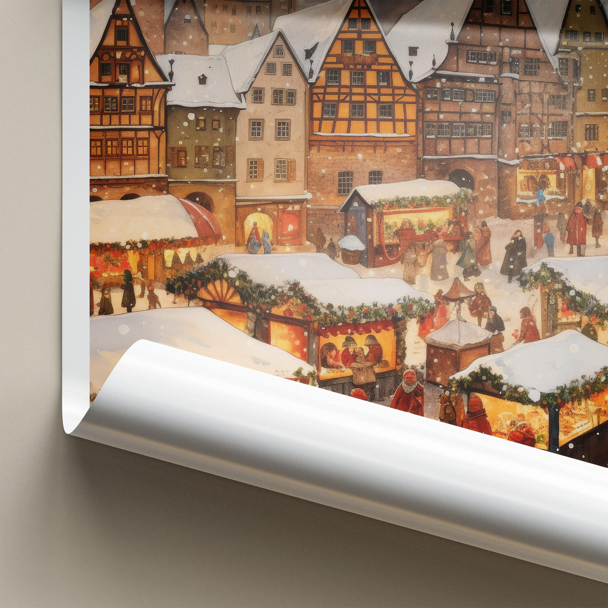 Nuremberg Poster - German Holiday Poster Featuring Festive Christmas