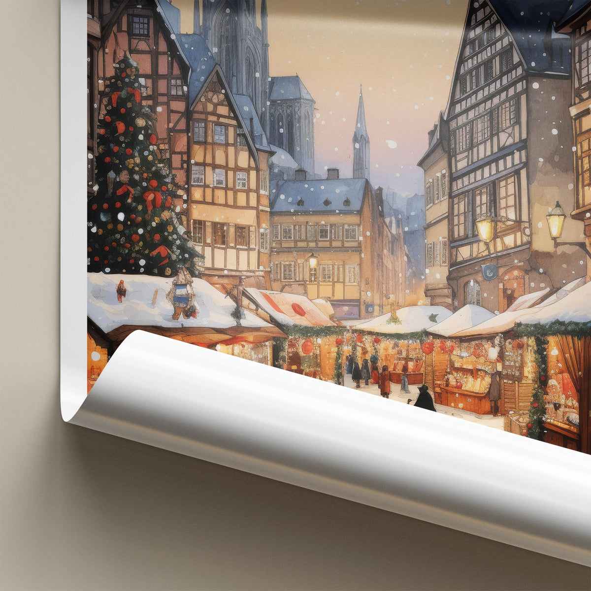 Strasbourg Wall Art - France Wall Decor With Medieval Cathedral