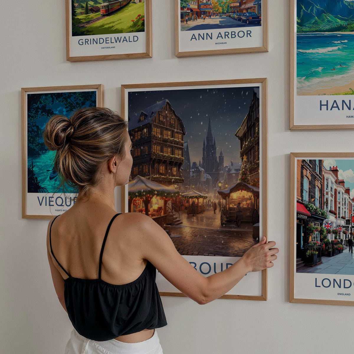 Strasbourg Wall Art - Historic City Poster With Gothic Architecture