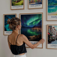Greenland Poster - Scenic Wall Art Featuring Northern Lights & Snow