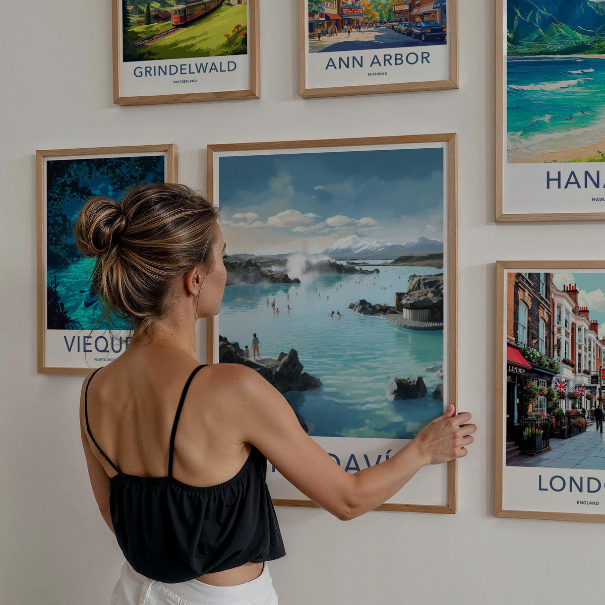 Grindavik Poster - Iceland Wall Art Featuring Volcanic Landscape
