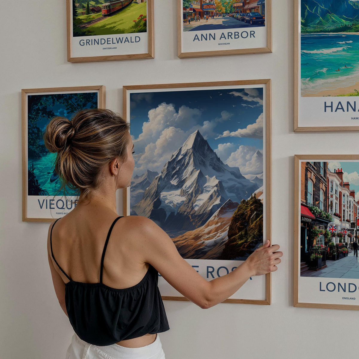 Monte Rosa Poster - Majestic Alpine Mountain Wall Decor With Scenic