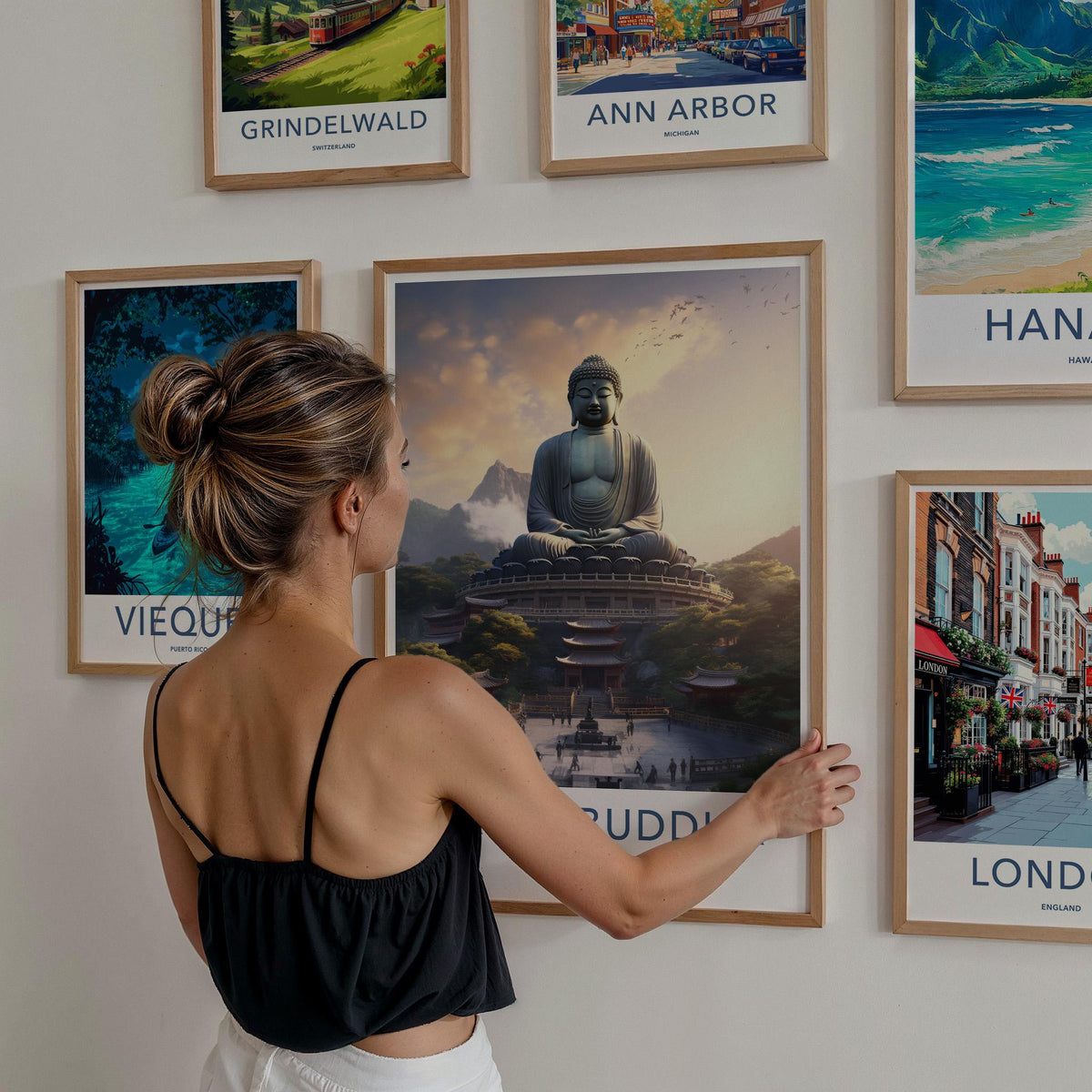 Tian Tan Poster - Hong Kong Wall Art Featuring Great Buddha Statue