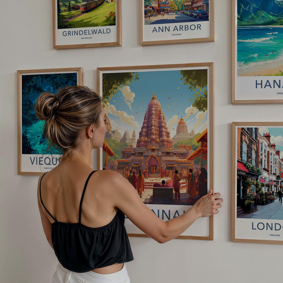 Chennai Wall Art - Vibrant India Artwork
