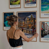 Chicago Wall Art - Winter Scene Art With Victorian Architecture