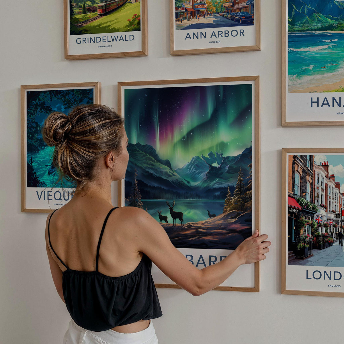 Svalbard Poster - Norway Wall Art Featuring Northern Lights
