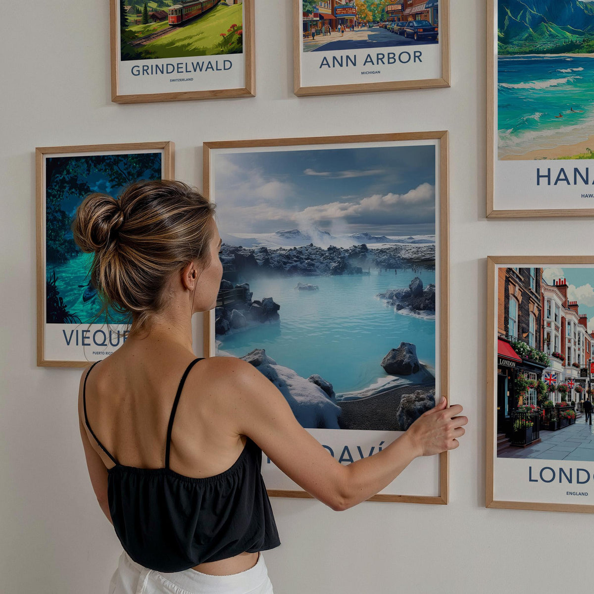 Grindavik Poster - Iceland Wall Art Featuring Volcanic Landscape