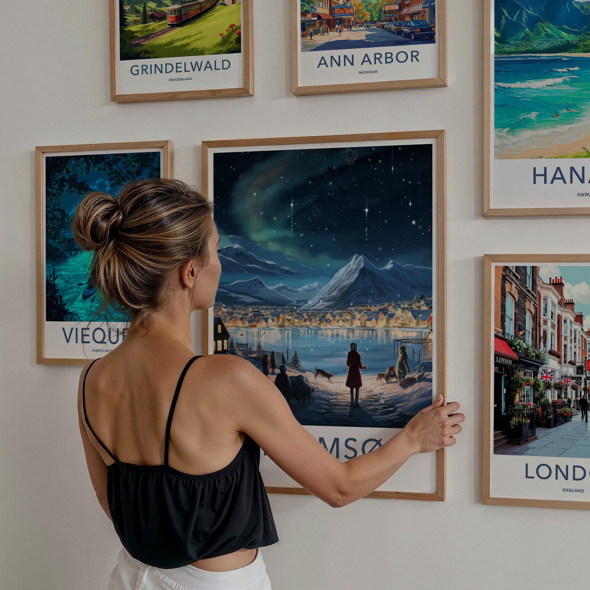 Tromsø Poster - Northern Lights Print