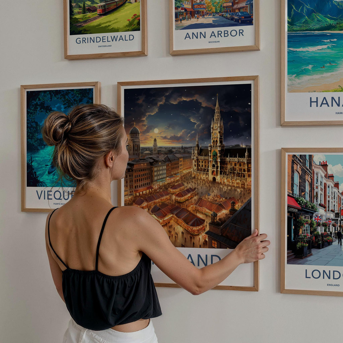 Lodz Poster - Poland Wall Art Featuring Vibrant Market Squares