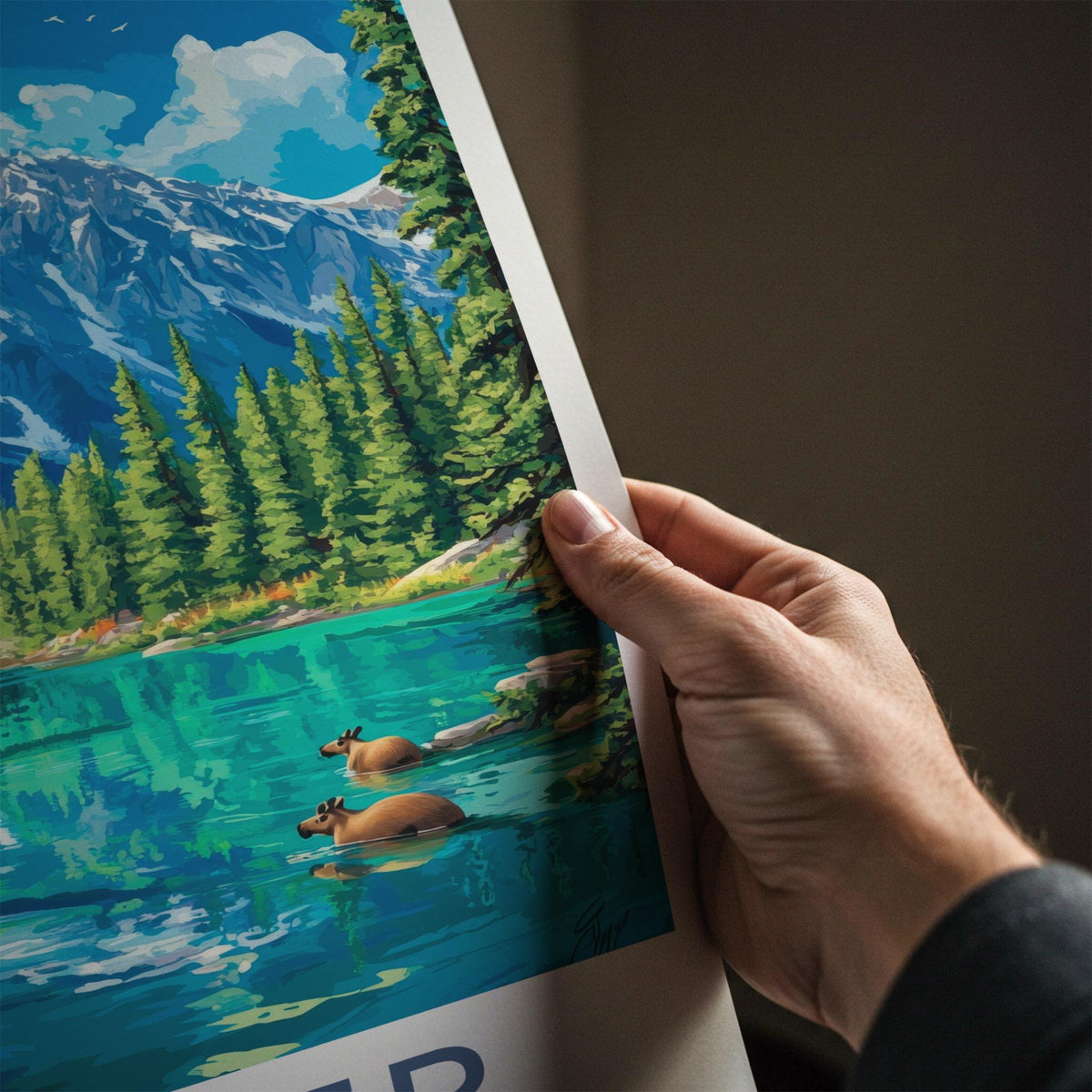 Jasper National Park Poster - Canadian Rockies Art