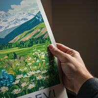 Nanda Devi Poster - Himalayan Mountain Landscape Print