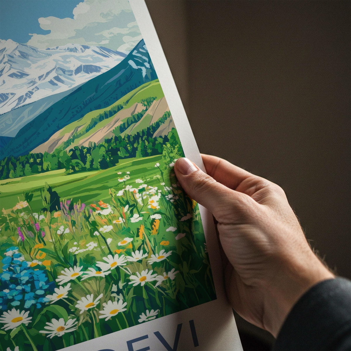 Nanda Devi Poster - Himalayan Mountain Landscape Print