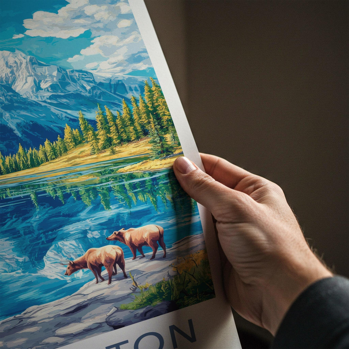 Grand Teton National Park Poster - Mountain Wall Art & Scenic