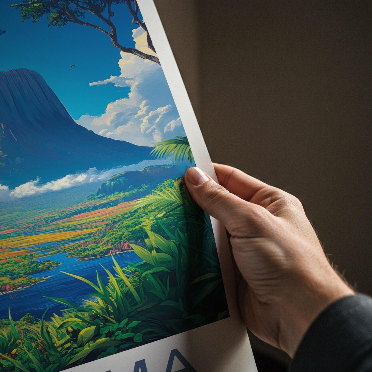 Canaima National Park Poster - Scenic Nature Wall Decor with Angel