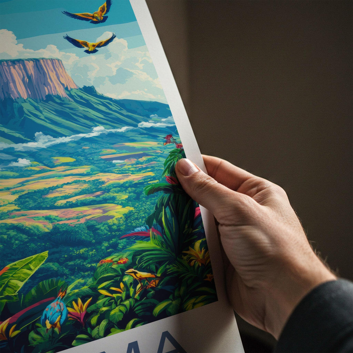 Canaima Poster - Venezuela Wall Art Featuring Tepuis Mountain