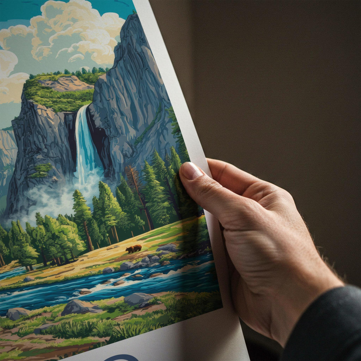 Yoho National Park Poster - Canada Wall Art Featuring Takakkaw Falls