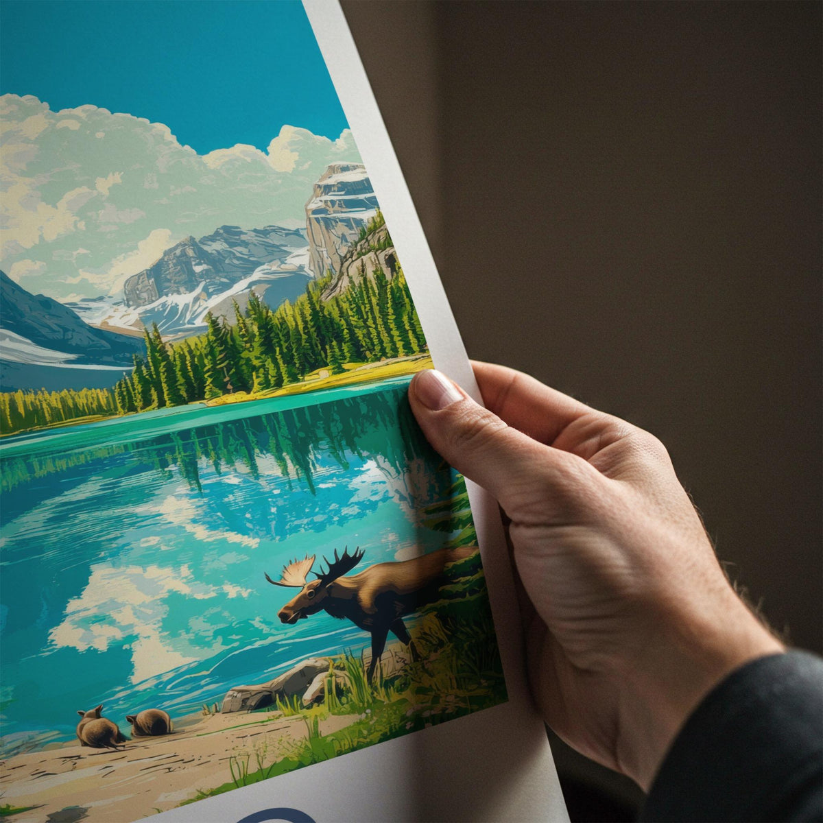Yoho National Park Poster - Scenic Lake Artwork & Canadian Rockies