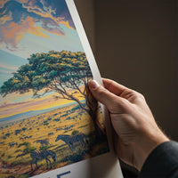 Kafue National Park Poster - Wildlife Wall Art Featuring Zebra