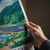 Jiuzhaigou National Park Poster - Scenic Landscape Poster