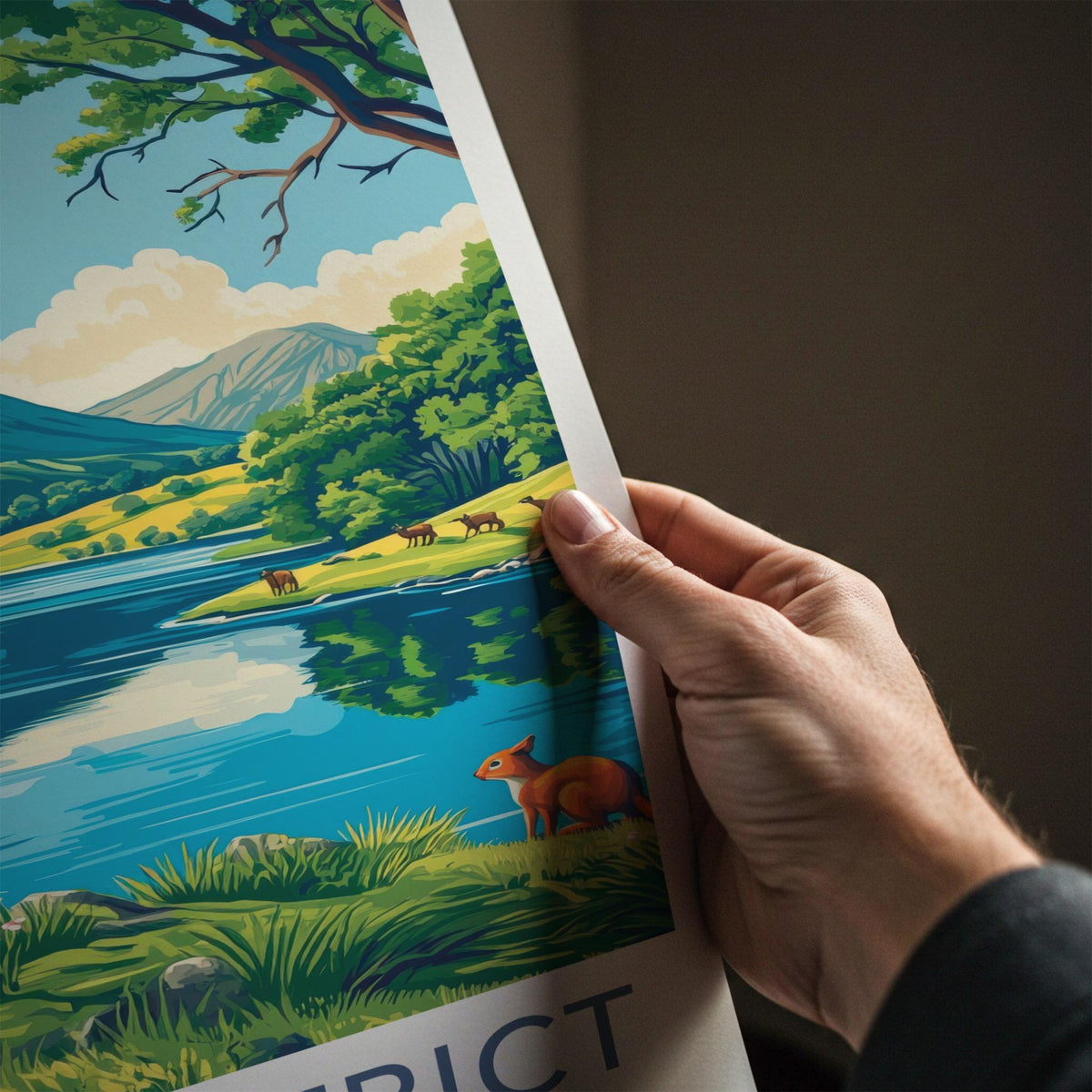 Peak District Poster - English Countryside Wall Art