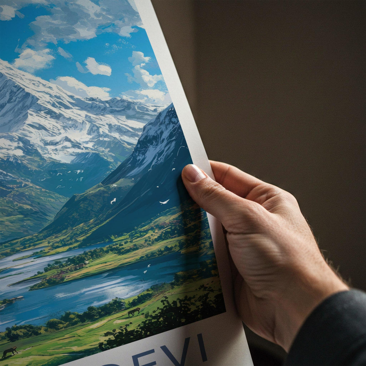 Nanda Devi Poster - Himalayan Landscape Wall Art With Snow Capped