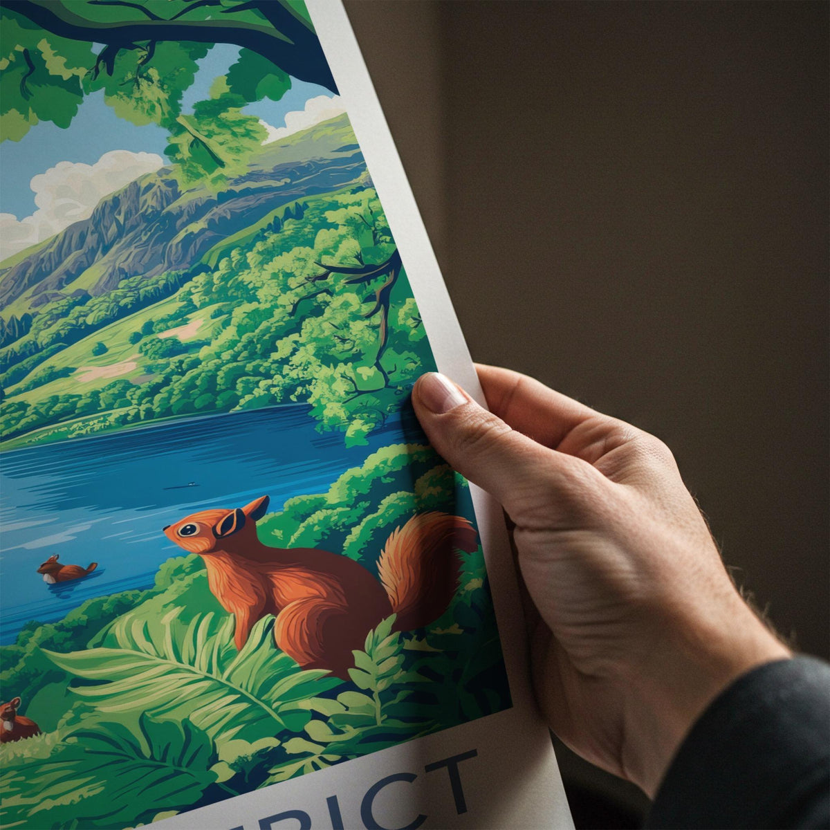 Lake District Poster - Vibrant England Wall Art