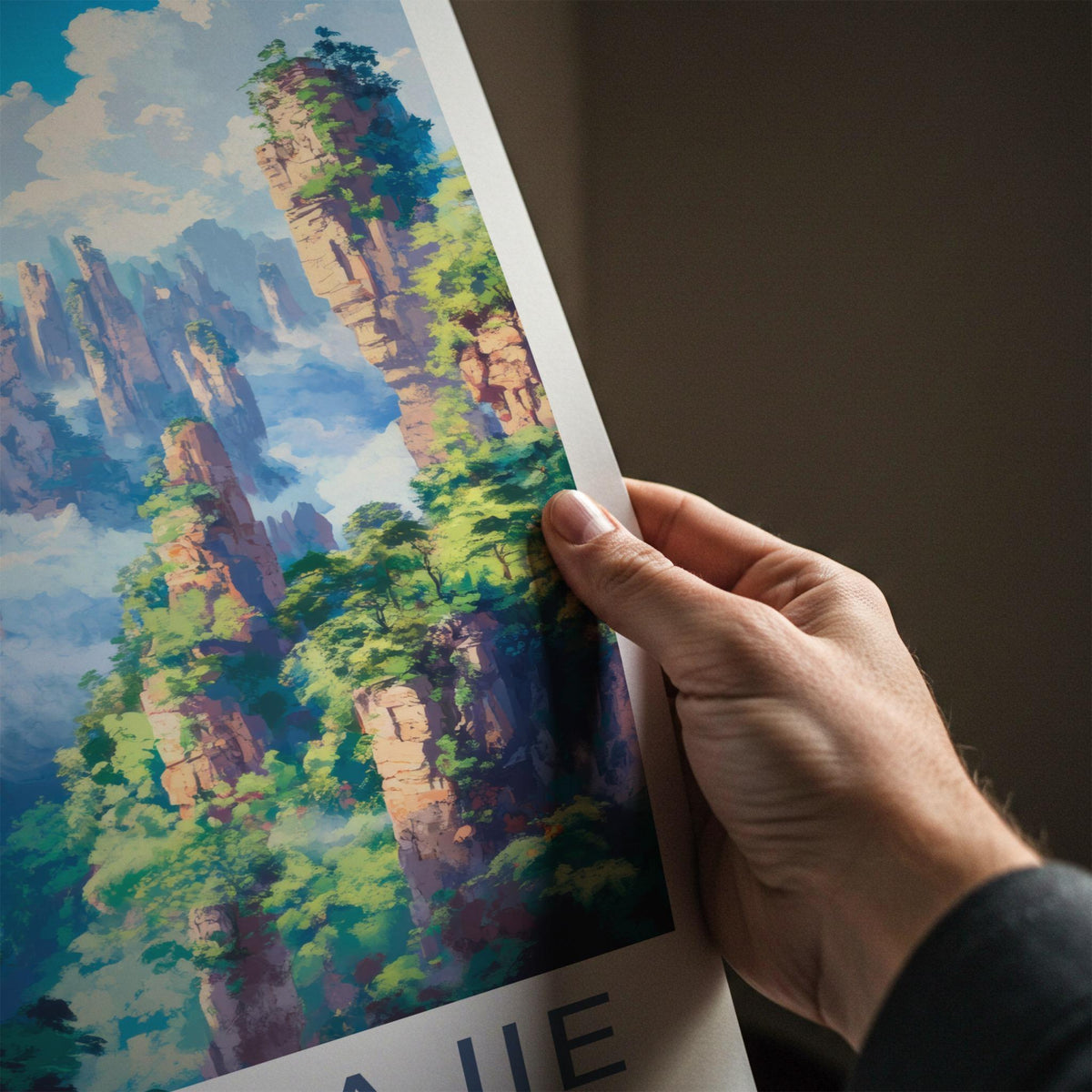 Zhangjiajie National Park Poster - Scenic Mountain Art With Sandstone