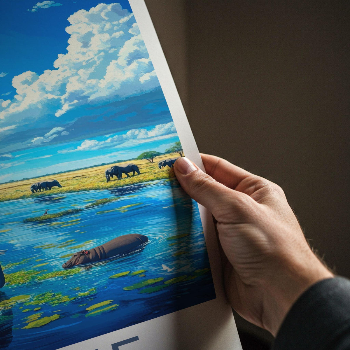 Kafue National Park Poster - African Safari Art