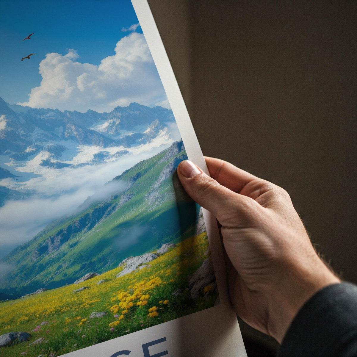 Vanoise Poster - French Alps Mountain Landscape Art