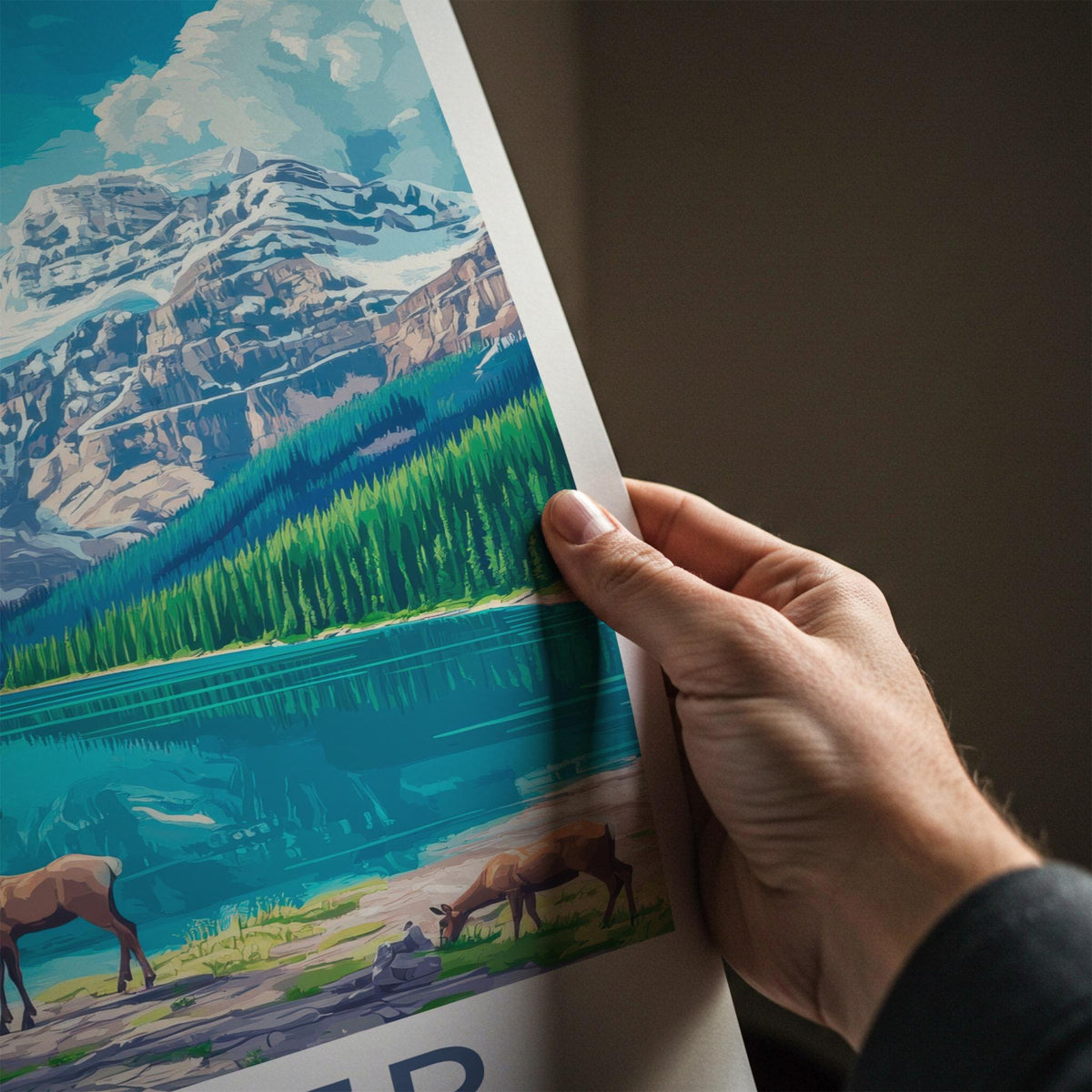 Jasper National Park Poster - Canadian Rockies Art