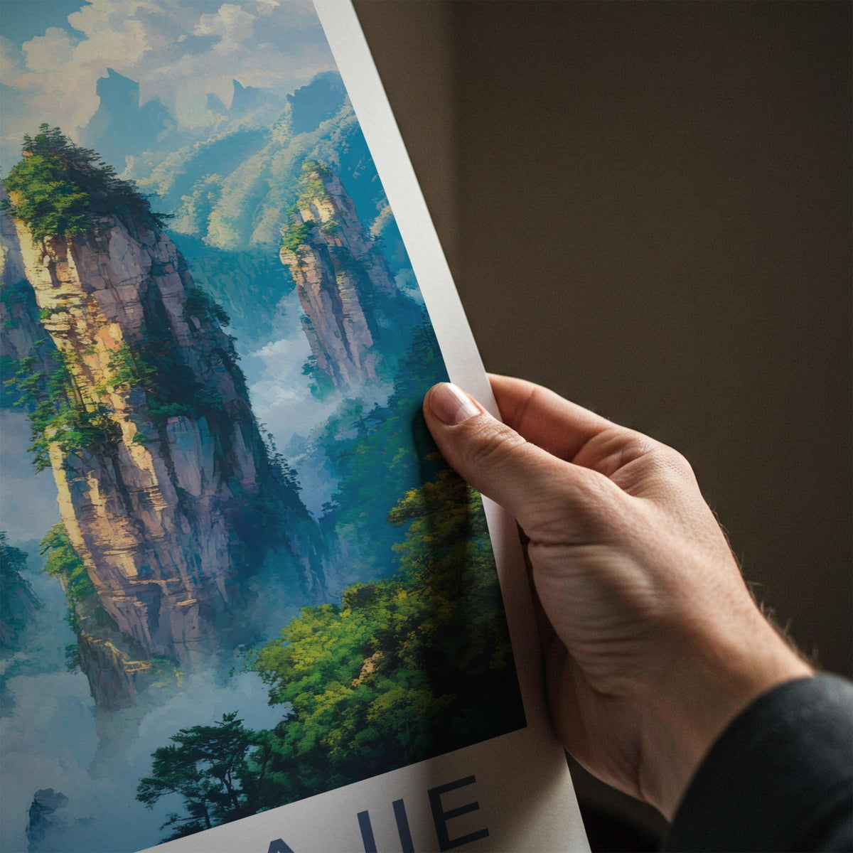 Zhangjiajie Poster - UNESCO Heritage Wall Decor With Sandstone