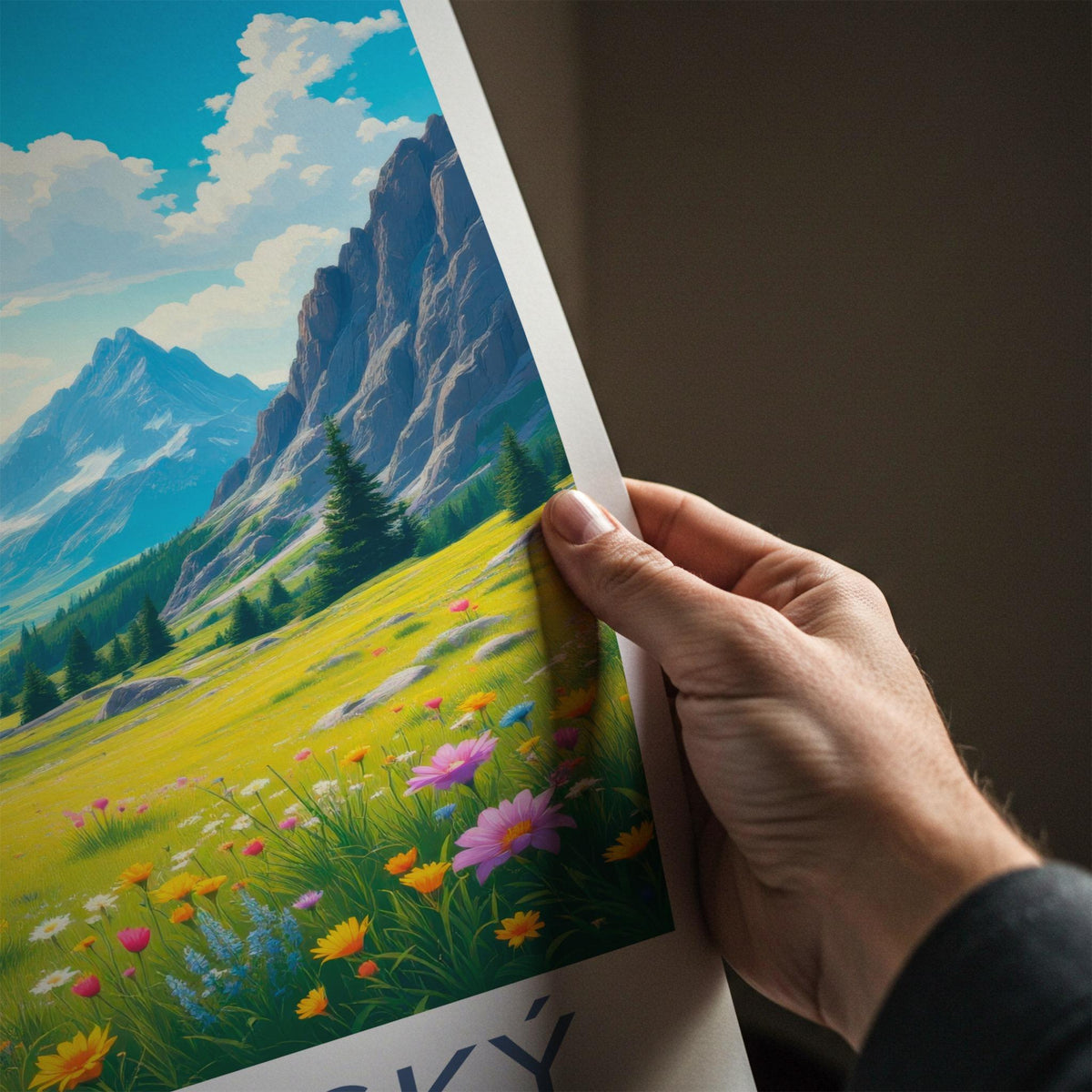 Tatranský National Park Poster - Scenic Mountain Wall Decor