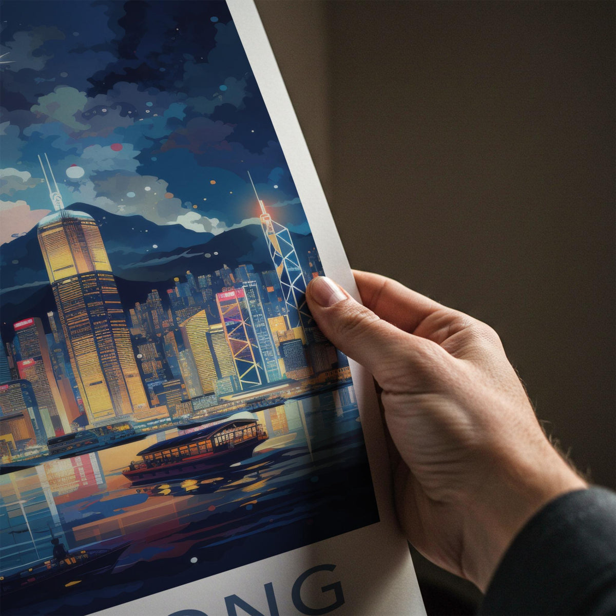 Victoria Harbor Poster - Hong Kong Wall Art