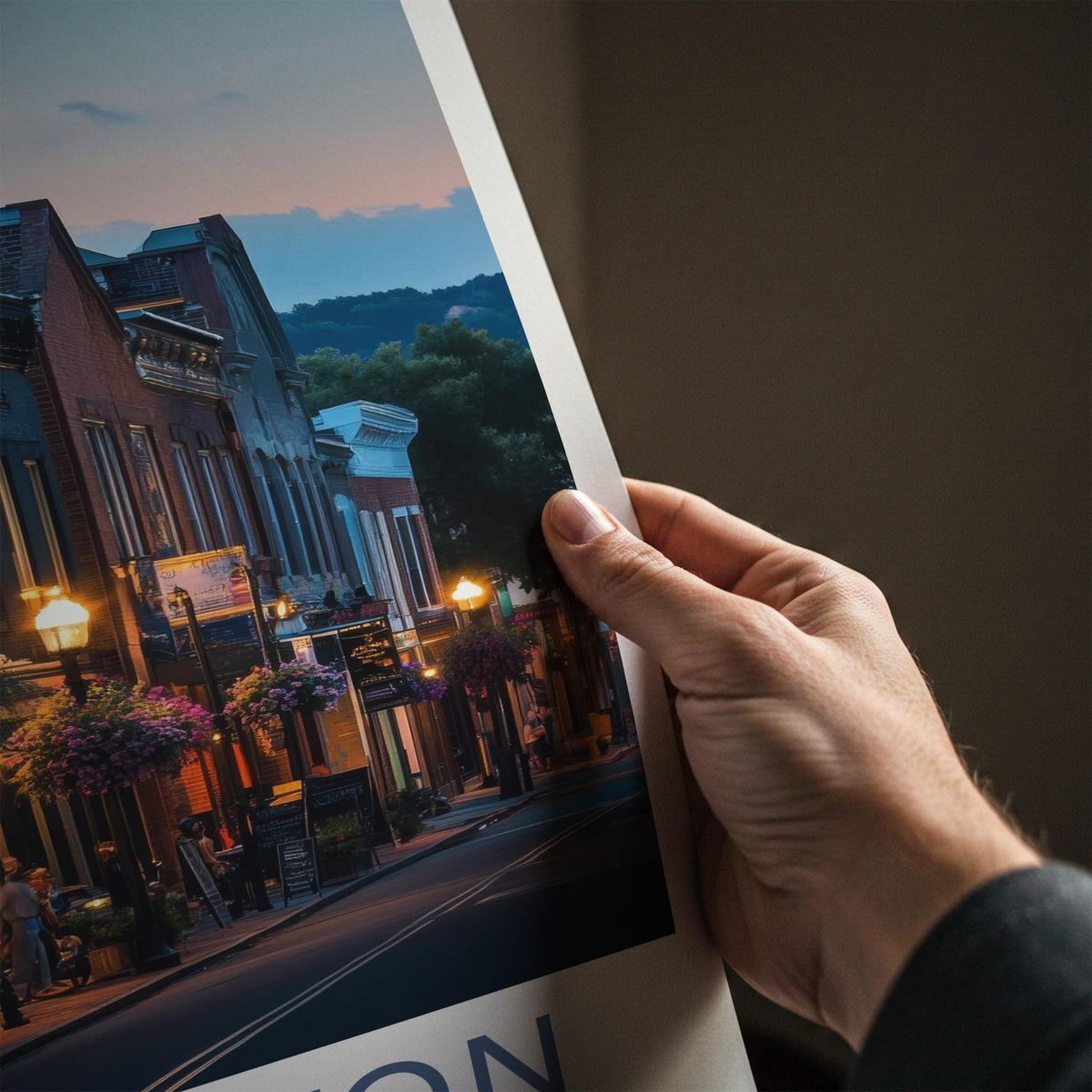 Lexington Wall Art - Kentucky Cityscape Print Featuring Historic