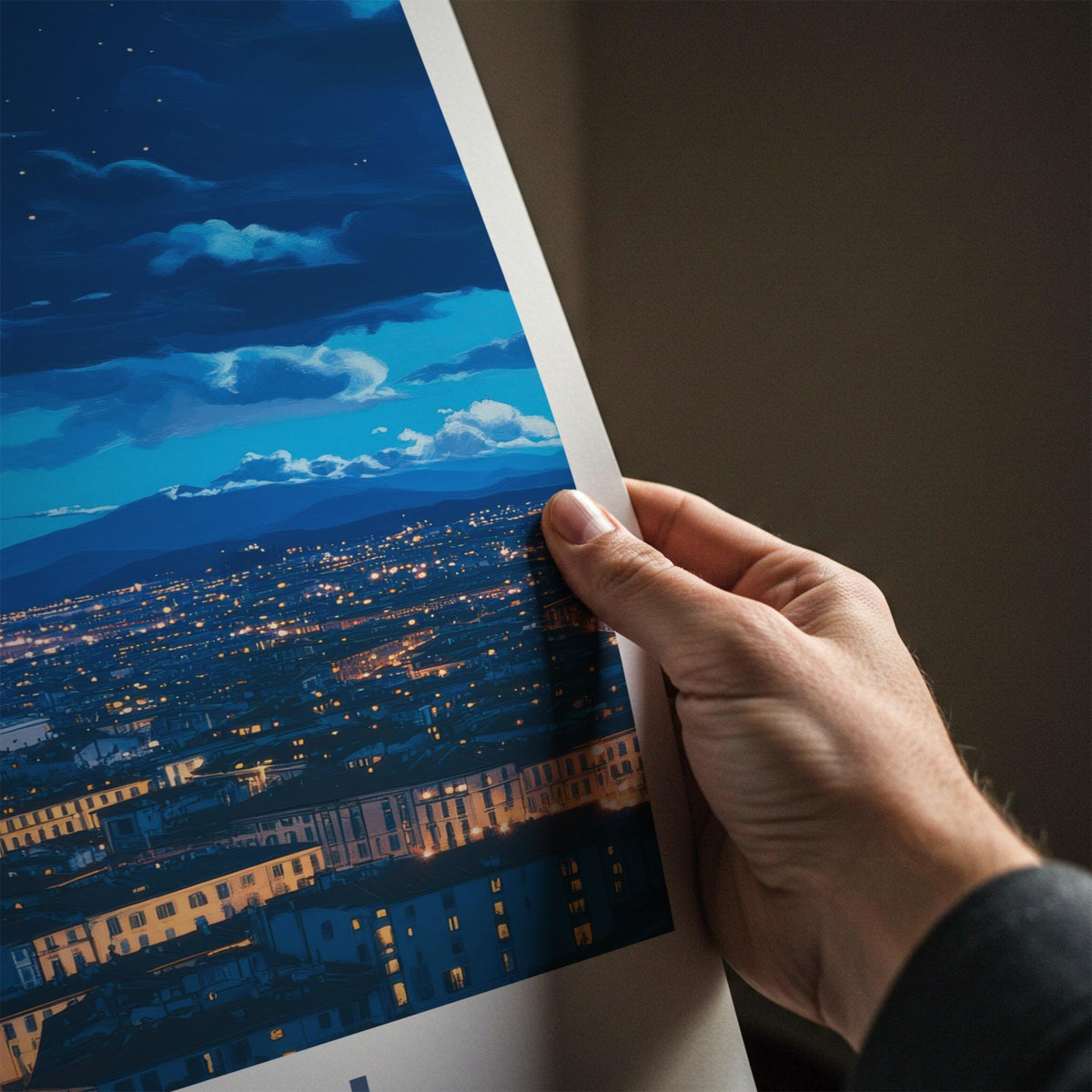 Turin Italy Poster - Stunning Cityscape Print With Mole Antonelliana